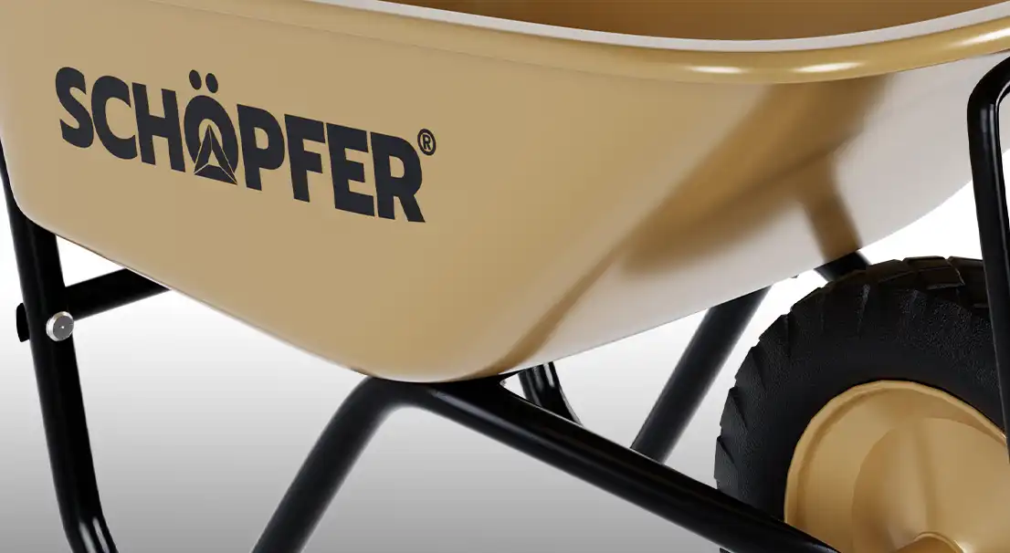 Будівельна тачка STANDARD GOLD SCHOPFER® — блискучий вибір! 1 Будівельна тачка Standard Gold оптом