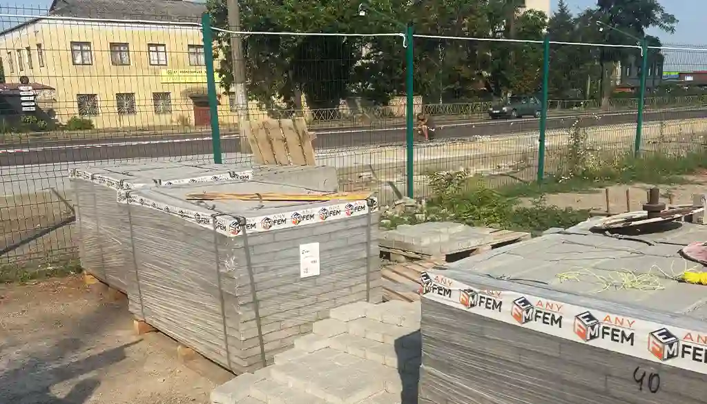 ceglynka Voznesensk 08 2026 Виготовили та поставили в м. Вознесенськ тротуарну плитку «Цеглинка» ТМ ANYFEM